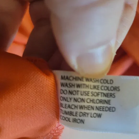 Men's Us Polo Assn Orange Polo Shirt Large - Picture 11 of 11